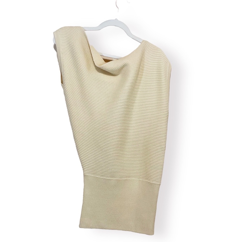 Tracy Reese Off the Shoulder Asymmetric Tunic Sweater - Picture 7 of 8